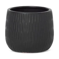 Donice - Doniczka osłonka ceramiczna MONI 16X16X13 czarna - miniaturka - grafika 1
