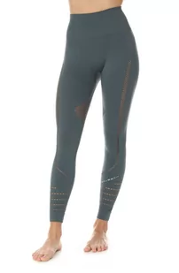 Getry treningowe damskie Brubeck Gym LE12910 zielony - Spodnie sportowe damskie - miniaturka - grafika 1