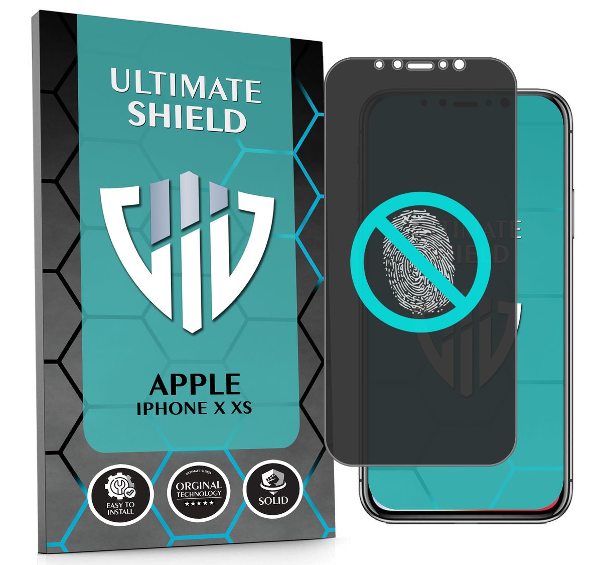 NAJLEPSZE SZKŁO 5D PEŁNE DO APPLE IPHONE X XS SZKIEŁKO NIETŁUKĄCE ORYGINAŁ