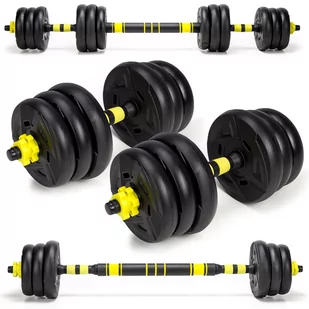 Abarqs HANTLE REGULOWANE Z FUNKCJĄ SZTANGI 20 kg  2 x 10 KG HKC 20KG (2X10KG) - Hantle i ciężarki - miniaturka - grafika 1