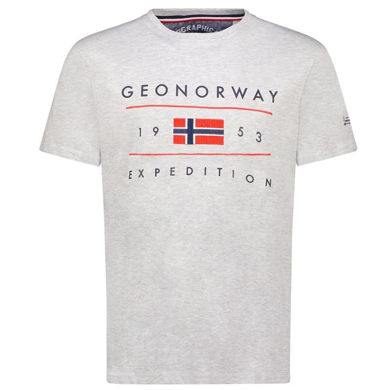 Koszulka Geographical Norway Jezolo DB 254 M SY9738H/GN-Blended Grey