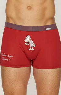 17/1-19/e226 bokserki męskie long, Kolor czerwony-wzór, Rozmiar XL, Fabio Undercare - Intymna - Majtki męskie - miniaturka - grafika 1