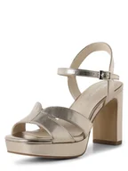 Sandały damskie - Tamaris Sandały Kobiety Sztuczna skóra złoty jednolity, 36 - miniaturka - grafika 1