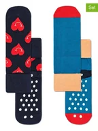 Skarpetki damskie - Happy Socks Skarpety (2 pary) "Smiling heart" ze wzorem - miniaturka - grafika 1