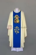 Szaty liturgiczne - Ornat z wizerunkiem Matki Bożej Nieustającej Pomocy - miniaturka - grafika 1