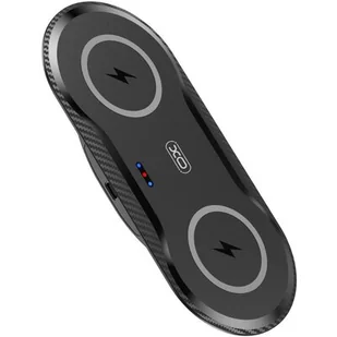 XO Ładowarka indukcyjna WX025 2w1 czarna 20W - Ładowarki do telefonów - miniaturka - grafika 1