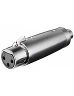 Złącza, przejściówki, adaptery - Wentronic XLR adapter 3-biegunowy XLR Kupplung auf Cinch Kupplung, 1 szt. 27457-GB - miniaturka - grafika 1