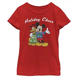 Disney Koszulka dziewczęca Duo Cheer, Czerwony, M - Koszulki dla dziewczynek - miniaturka - grafika 1