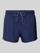 Kąpielówki męskie - Spodenki kąpielowe o kroju regular fit z nadrukiem z logo - miniaturka - grafika 1