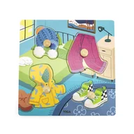 Układanki dla dzieci - VIGA Drewniane Puzzle z Pinezkami Ubrania - miniaturka - grafika 1