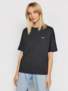 Koszulki i topy damskie - Pepe Jeans T-Shirt Agnes PL581101 Szary Relaxed Fit - grafika 1