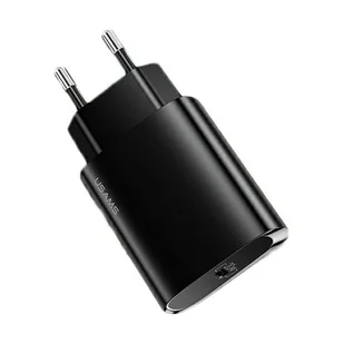 USAMS Ład. siec. 1xUSB-C T39 20W (only head) PD3.0 Fast Charging czarny/black CC131TC01 (US-CC131) - Ładowarki do telefonów - miniaturka - grafika 2