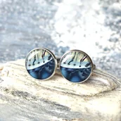 Spinki do mankietów i krawatów - SPINKI DO KOSZULI Agat dendrytowy idealne na prezent - miniaturka - grafika 1