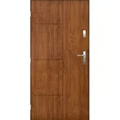 Drzwi zewnętrzne - Drzwi zewnętrzne LUNA Złoty dąb 80 lewe - miniaturka - grafika 1