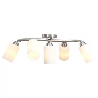 Lampy sufitowe - Vida Lampa sufitowa z ceramicznymi kloszami na 5 żarówek E14 biała V-289238 - miniaturka - grafika 1