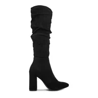 Kozaki damskie - Kozaki DeeZee SQ856-2-BLACK SU - miniaturka - grafika 1