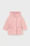 Kurtki i płaszcze dla dziewczynek - Mayoral płaszczyk niemowlęcy kolor różowy - miniaturka - grafika 1