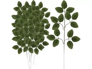 12X Liść Sztuczne Liście Gałązki Na Stroik Róża - Sztuczne kwiaty - miniaturka - grafika 1