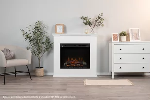 Kominek elektryczny Warmtec Kelia wkład Dimplex 23" XHD Optiflame - biały - Kominki elektryczne - miniaturka - grafika 4