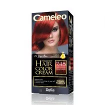 DELIA Cosmetics Cameleo HCC Farba permanentna Omega+ nr 7.45 Intensive Red 1op - Farby do włosów i szampony koloryzujące - miniaturka - grafika 1