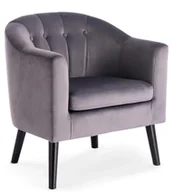 Fotele - Klubowy fotel wypoczynkowy do pokoju Janona - popielaty - miniaturka - grafika 1