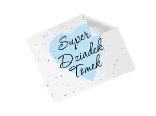 Ściereczka do okularów z imieniem na dzień dziadka - 1 szt. - Akcesoria do okularów - miniaturka - grafika 1