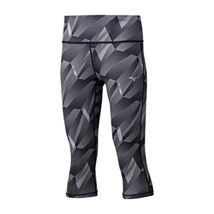Mizuno spodnie damskie Hineri Reversible 3/4 Tight - ciemnoszary, szary szary ciemnoszary L - Spodnie damskie - miniaturka - grafika 1