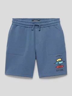 Spodnie i spodenki dla chłopców - Bermudy z nadrukiem z logo - grafika 1