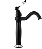 Baterie umywalkowe - Bateria umywalkowa retro VENUS miedziana - czarny - miniaturka - grafika 1