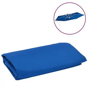 vidaXL Zamienne pokrycie parasola ogrodowego, lazurowe, 350 cm 313819 - Parasole ogrodowe - miniaturka - grafika 5