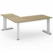 Stoły i stoliki do biura - B2B Partner Biurko Flexible lewy 1800 x 1800 mm, dąb naturalny 468279 - miniaturka - grafika 1