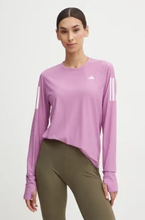 adidas Performance longsleeve do biegania Own The Run kolor fioletowy IV5414 - Bluzki damskie - miniaturka - grafika 1