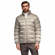 Kurtki męskie - Pikowana męska kurtka z połyskiem - jasnopopielata V5 OM-JALP-0218 r. XXL - miniaturka - grafika 1