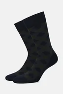 Skarpetki męskie - Skarpety Ciemnozielone we Wzór - miniaturka - grafika 1