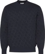 Swetry męskie - Sweter męski Calvin Klein bawełniany elegancki ciepły wkładany przez głowę r. S - miniaturka - grafika 1