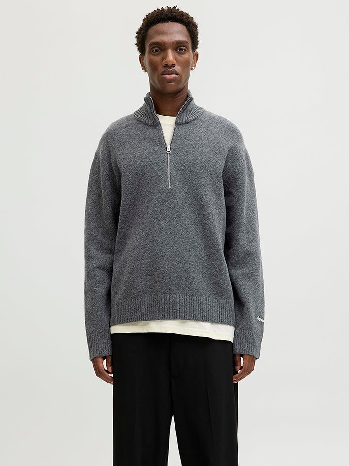 Jack & Jones Sweter w kolorze szarym
