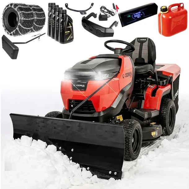 Traktor Kosiarka CEDRUS C-TRAC-103HC 17 KM Automat 3w1 Zestaw Pług 120 cm