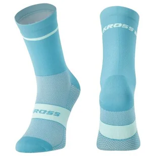 Skarpetki rowerowe KROSS Pave Hi ( XL) Turkusowy - Skarpetki kolarskie - miniaturka - grafika 1