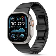 Akcesoria do smartwatchy - LINKBAND BRANSOLETA PASEK BRANSOLETKA STALOWA PANELOWA DO APPLE WATCH 6 / 7 / 8 / 9 / 10 / SE / ULTRA 1 / 2 (44 / 45 / 46 / 49 MM) BLACK - miniaturka - grafika 1