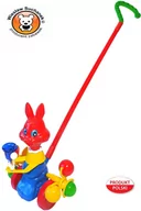 Zabawki zręcznościowe - Zając z dzwonkiem - pchacz - miniaturka - grafika 1