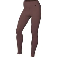 Spodnie rowerowe - Nike Zenvy Legginsy na całej długości z delikatnym trzymaniem i wysokim ściągaczem w talii dla kobiet, czerwone sepia/czarne, DQ6013-218, XL - miniaturka - grafika 1