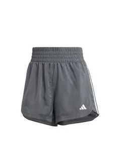 adidas Damskie szorty Pacer Training z 3 paskami tkane z wysokim stanem, M, 7,5 cm czarne, Czarny, M - Spodenki damskie - miniaturka - grafika 1