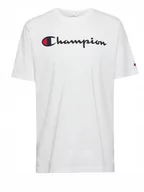Koszulki męskie - KOSZULKA męska CHAMPION 220256-WW001 t-shirt bawełniany biały L - miniaturka - grafika 1