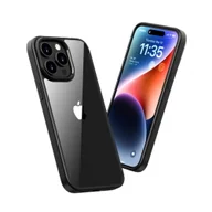 Akcesoria do słuchawek - Etui D-Pro Crystal Hybrid obudowa hybrydowa mocna z czarną ramką do iPhone 16 Plus (Przezroczysty/Czarny) - miniaturka - grafika 1