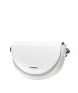 Torebki damskie - Torebka Damska Listonoszka Na Ramię Półksiężyc Mała PUCCINI Biała BML033M-0 - miniaturka - grafika 1