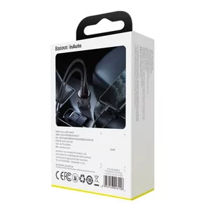 Baseus ładowarka samochodowa USB / USB Typ C 45 W 5 A SCP Quick Charge 4.0+ Power Delivery 3.0 ekran LCD szary (CCBX-C0G) - Ładowarki samochodowe - miniaturka - grafika 16