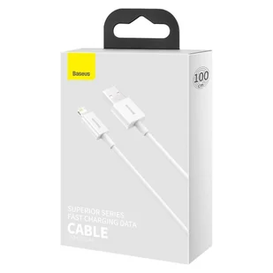 Baseus Superior kabel USB - Lightning 2,4A 1 m Biały (CALYS-A02) - Kable USB - miniaturka - grafika 5