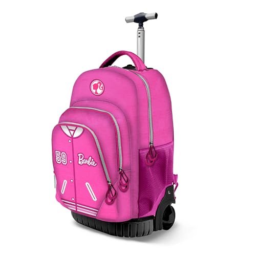 Barbie Varsity -Plecak na Kółkach GTS FAN, Różowy, 32 x 47 cm, Pojemność 39 L