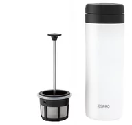 Zaparzacze i kawiarki - ESPRO Espro Travel Coffee Press 300 ml Biały 7010-uniw - miniaturka - grafika 1