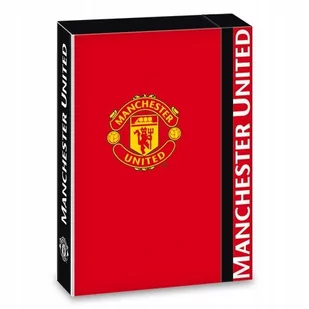 Manchester United Sztywna Gruba Teczka Box A5 - Gadżety dla kibiców - miniaturka - grafika 1